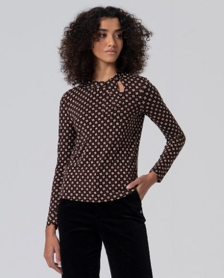 Surkana Neck Tie T/Shirt Black