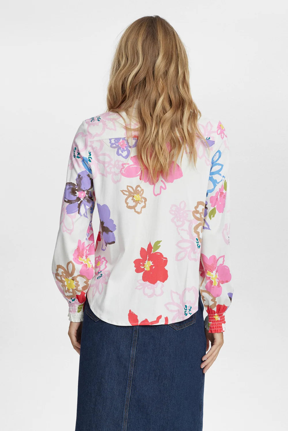 NUMPH NUHALLIE Shirt Pristine Flower pattern