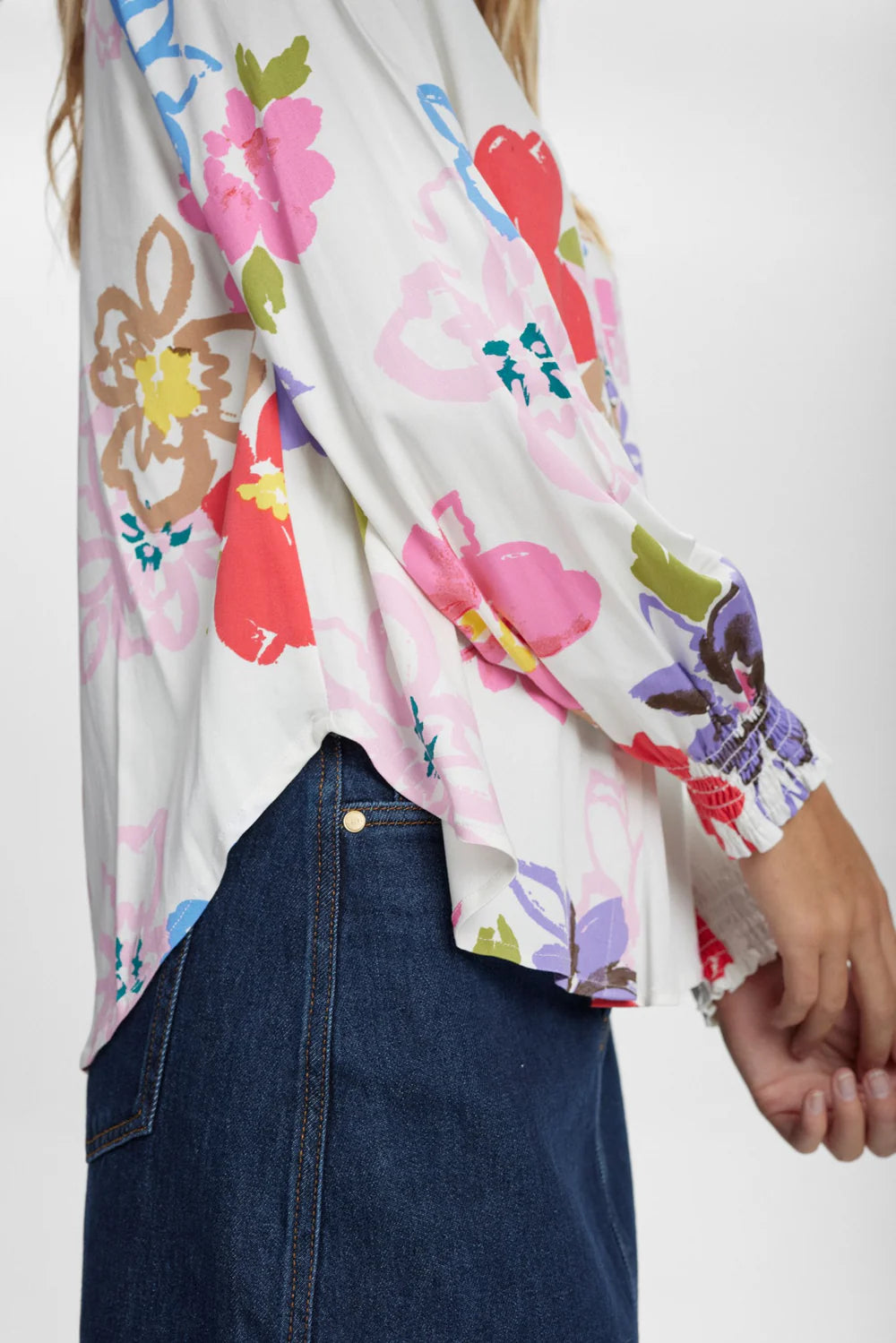 NUMPH NUHALLIE Shirt Pristine Flower pattern