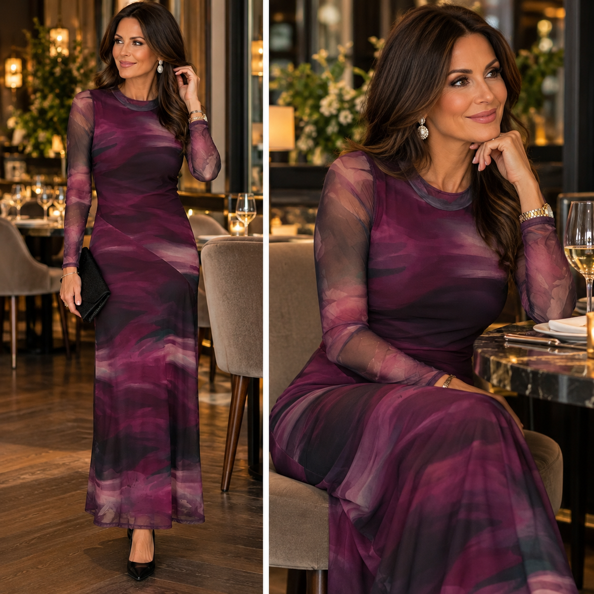 Kyla Dress - Purple Mix