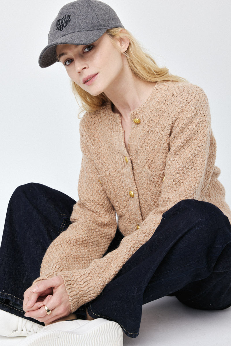 Artlove  CARDIGAN ZOHRA-Light Brown