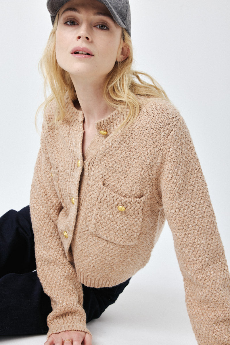 Artlove  CARDIGAN ZOHRA-Light Brown