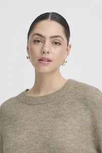 ICHI IHBALING LS Jumper - Oatmeal.