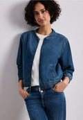 Street One Denim Bomber - Medium Blue.