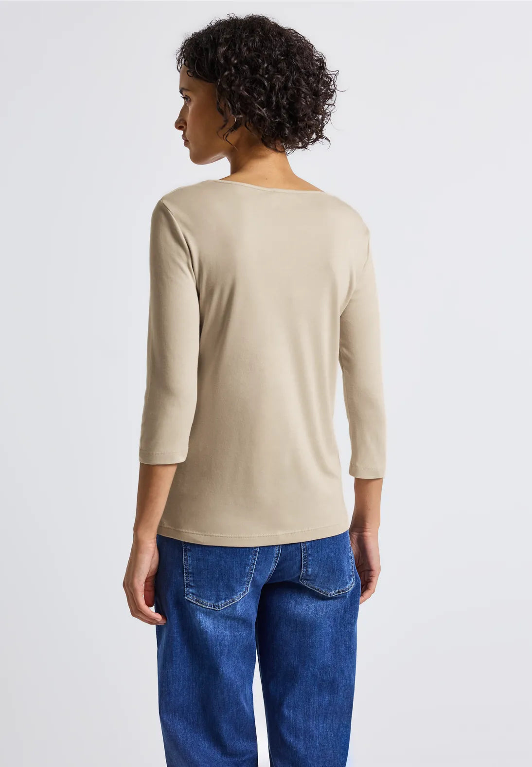 Street One 3/4 Sleeve Top - Beige.