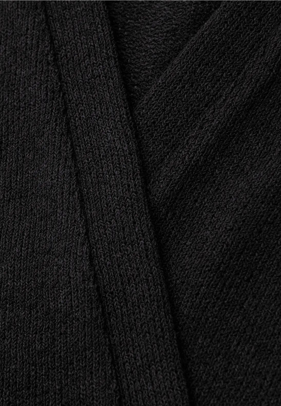 Street One Long Sleeve Edge to Edge Cardi - Black.