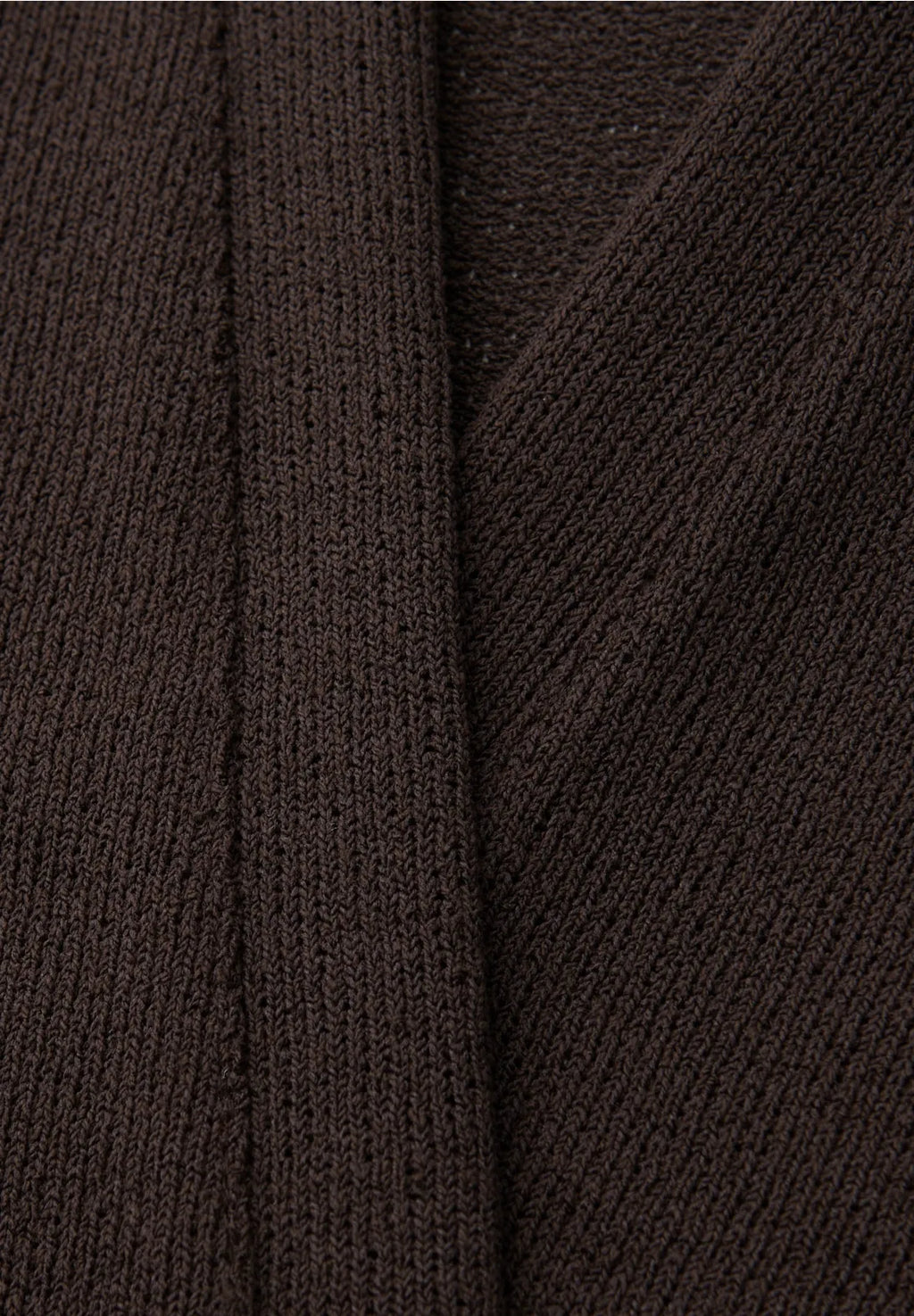 Street One Long Sleeve Edge to edge Jacket in a Knit Look - Brown