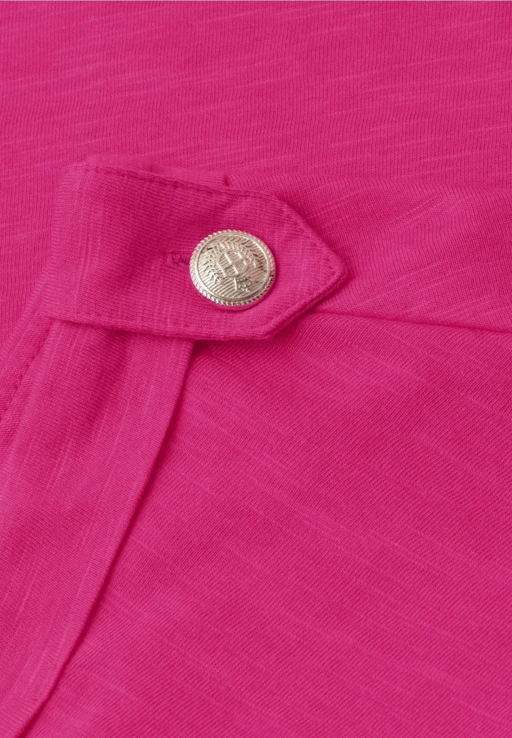 Street One T/Shirt with Round Neck & Button Details.