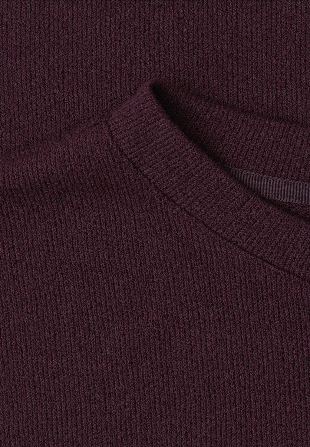 Street One Knit Look Top - Burgundy.