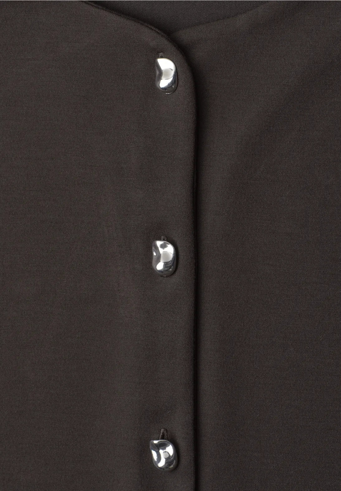 Street One Short Jacket with Deco Buttons - Brown