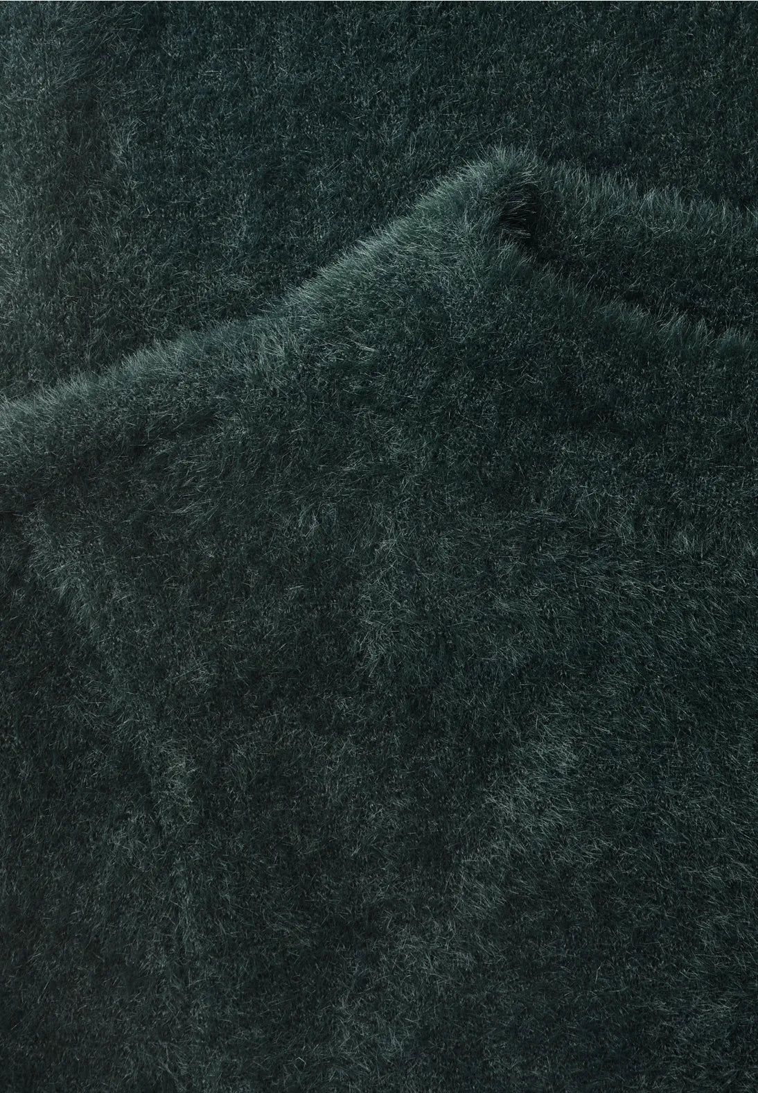 Street One Fluffy Knit with Turtle Neck - Green.