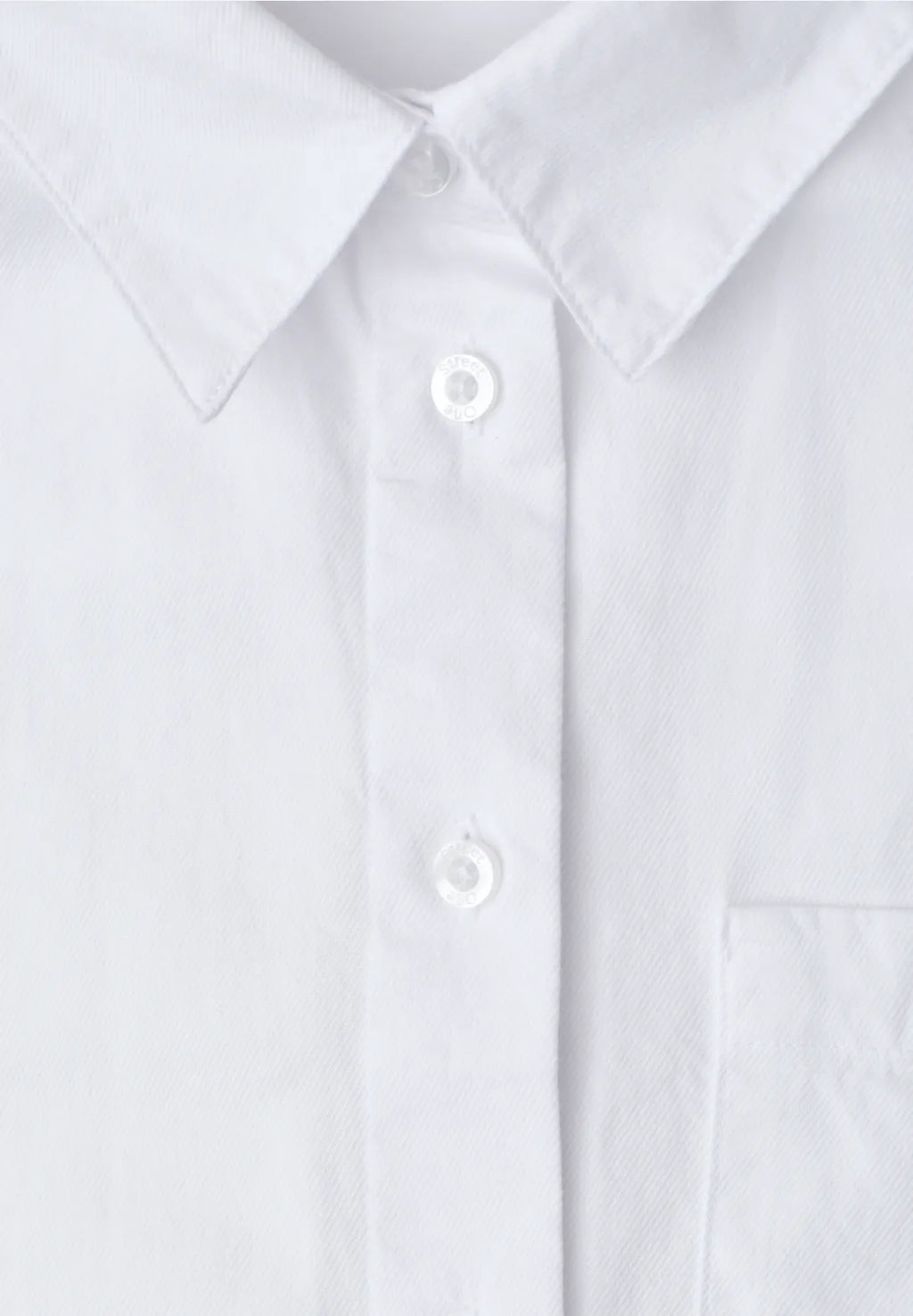 Street One Long Sleeved Blouse with Shirt Collar Made of Twill - White.