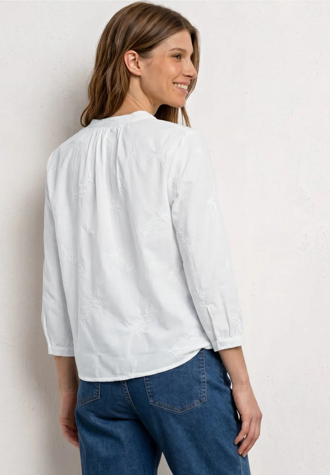 Street One White Cotton Top.