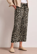 Street One Leopard Print Cropped Trousers.