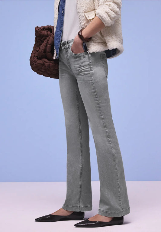 Street One Blaire Jean Bootcut High Waist - Grey.