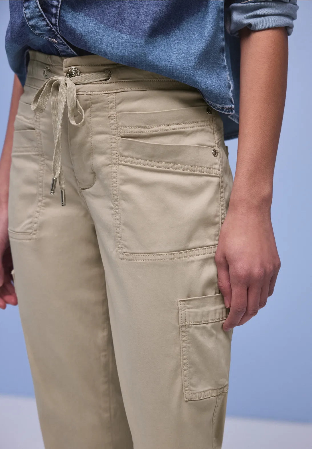 Street One Bonny Cargo Lyocell - Beige.