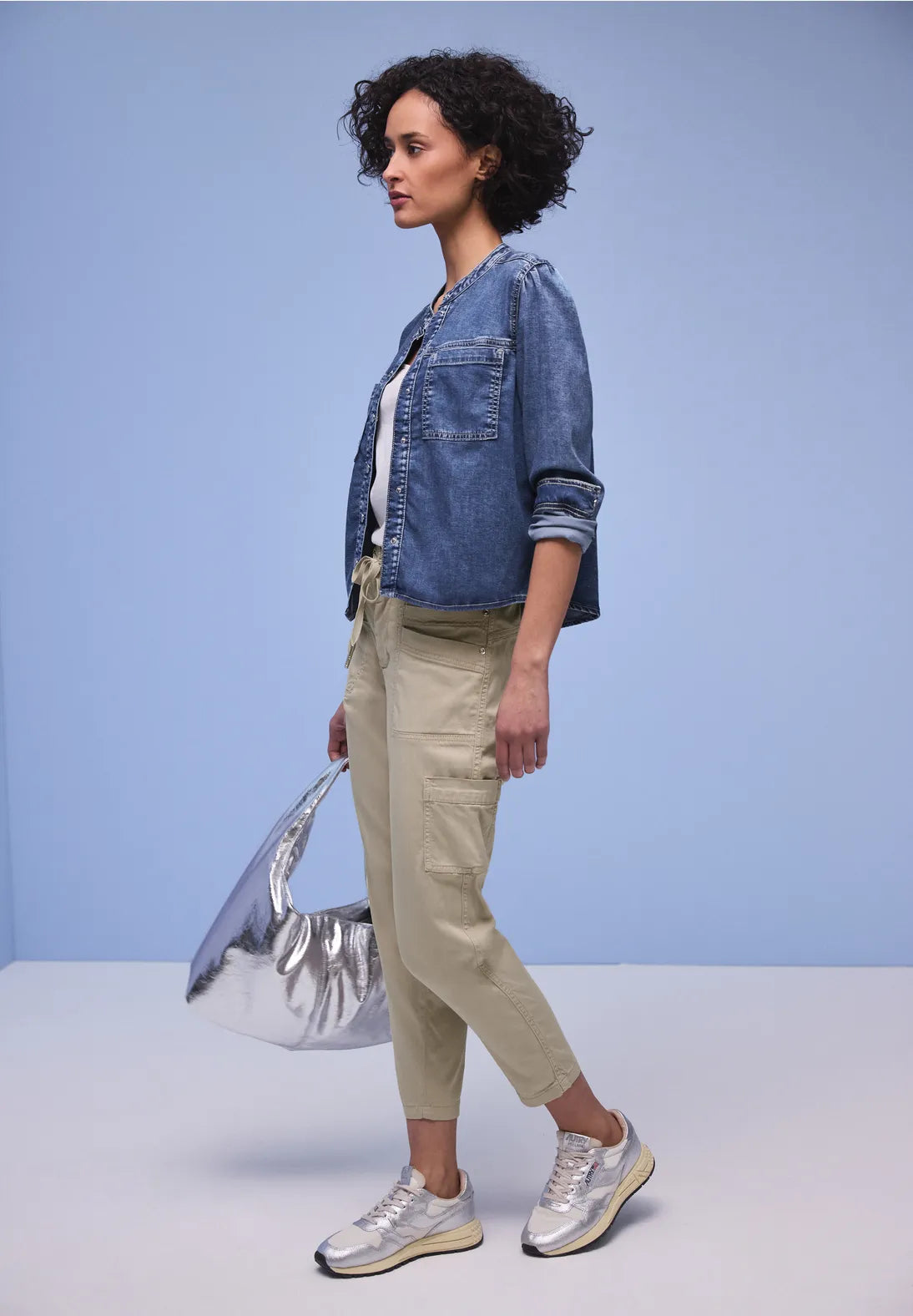 Street One Bonny Cargo Lyocell - Beige.