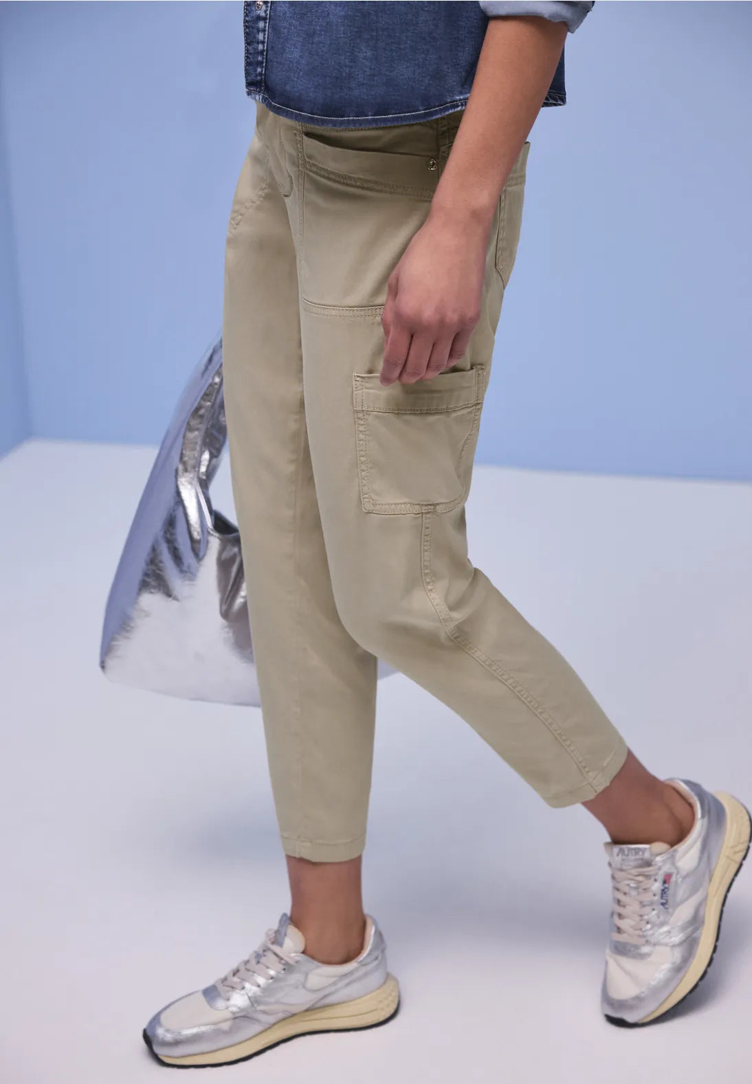 Street One Bonny Cargo Lyocell - Beige.