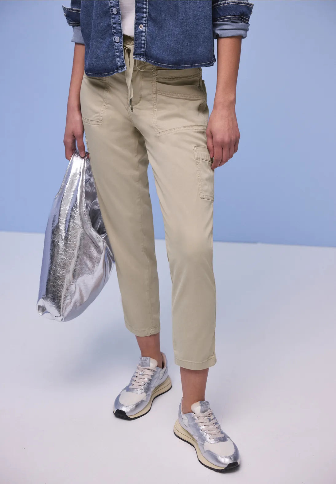 Street One Bonny Cargo Lyocell - Beige.