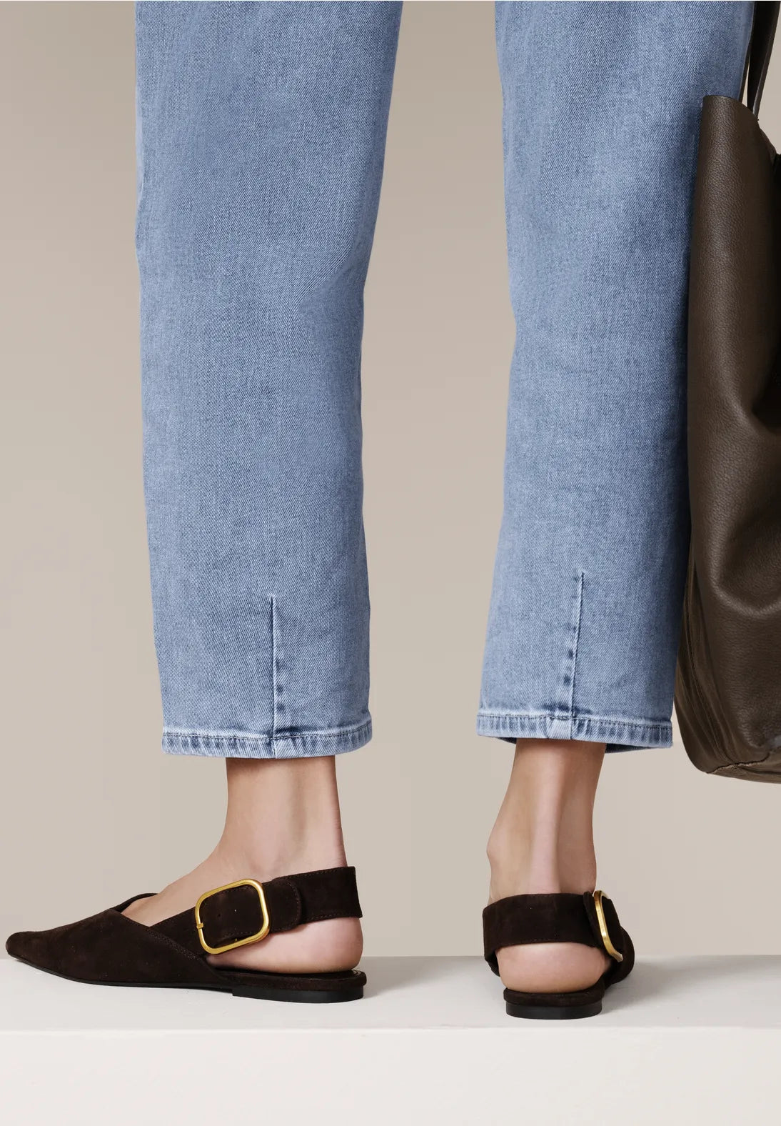 Street One Karlie Barrel High Waist Jean - Light Blue.