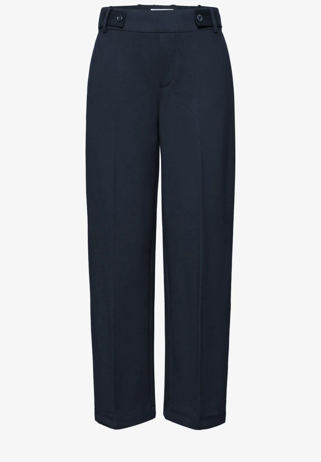 Street One Trousers with Button Detail - Navy.