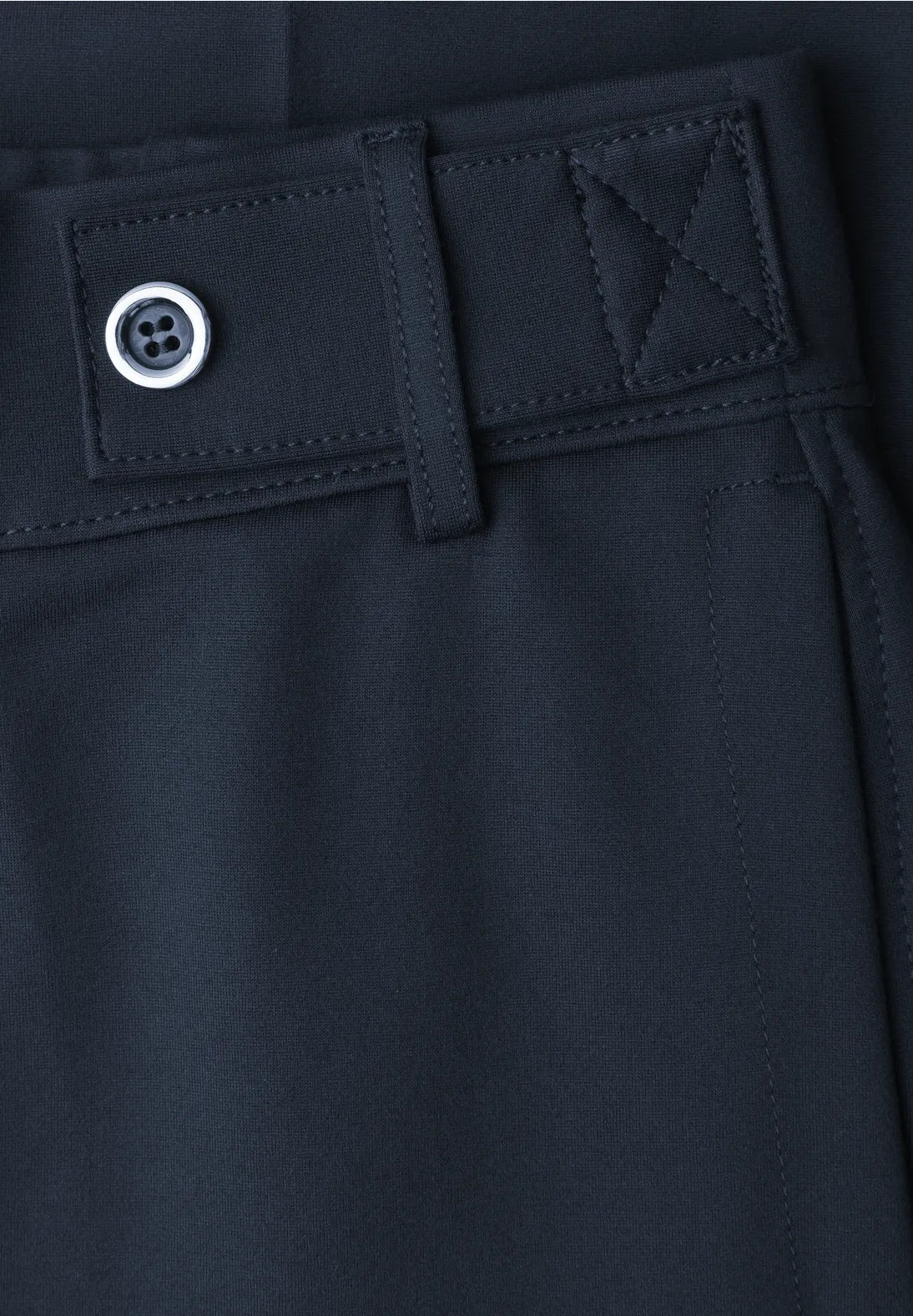 Street One Trousers with Button Detail - Navy.