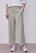 Street One Straight Leg Fishbone Button Down Trousers.