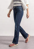 Street One High Waist Bootcut Jeans - Denim