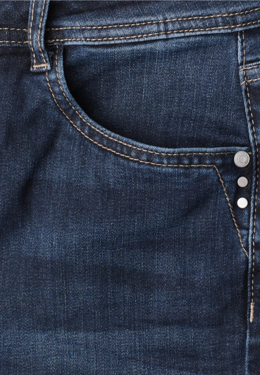 Street One High Waist Bootcut Jeans - Denim