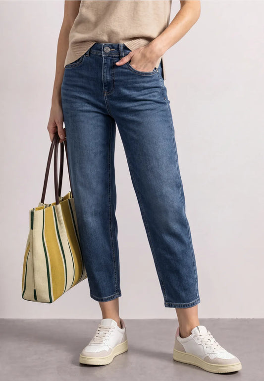 Street One High Waist Jeans in a Loose Fit - Denim