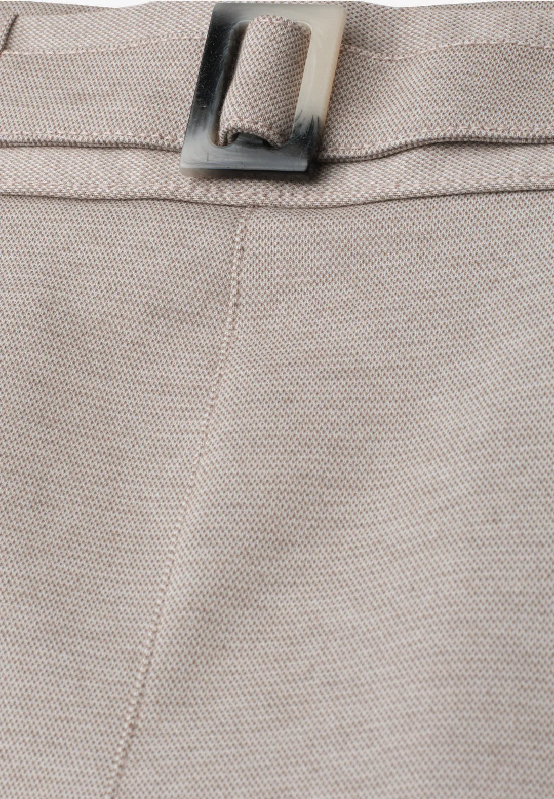 Street One HIgh Waisted Culottes with Buckle Detail - Oatmeal.