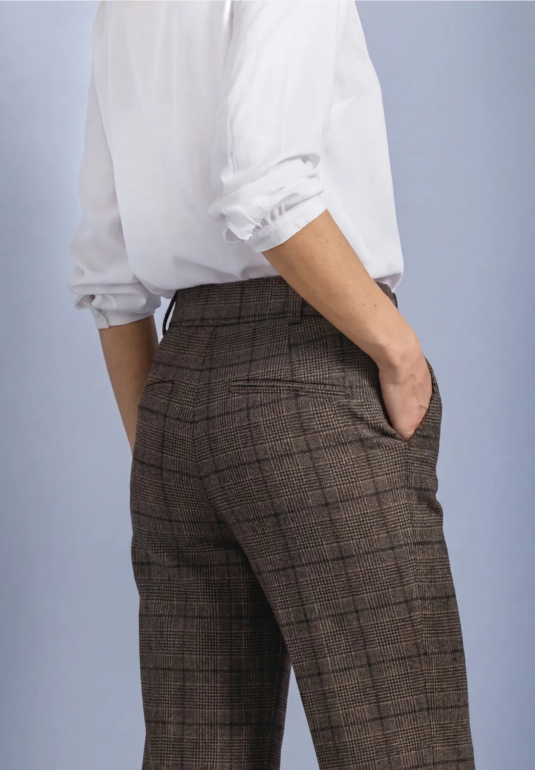 Street One Trousers Amalia Straight Leg Brown Mix.