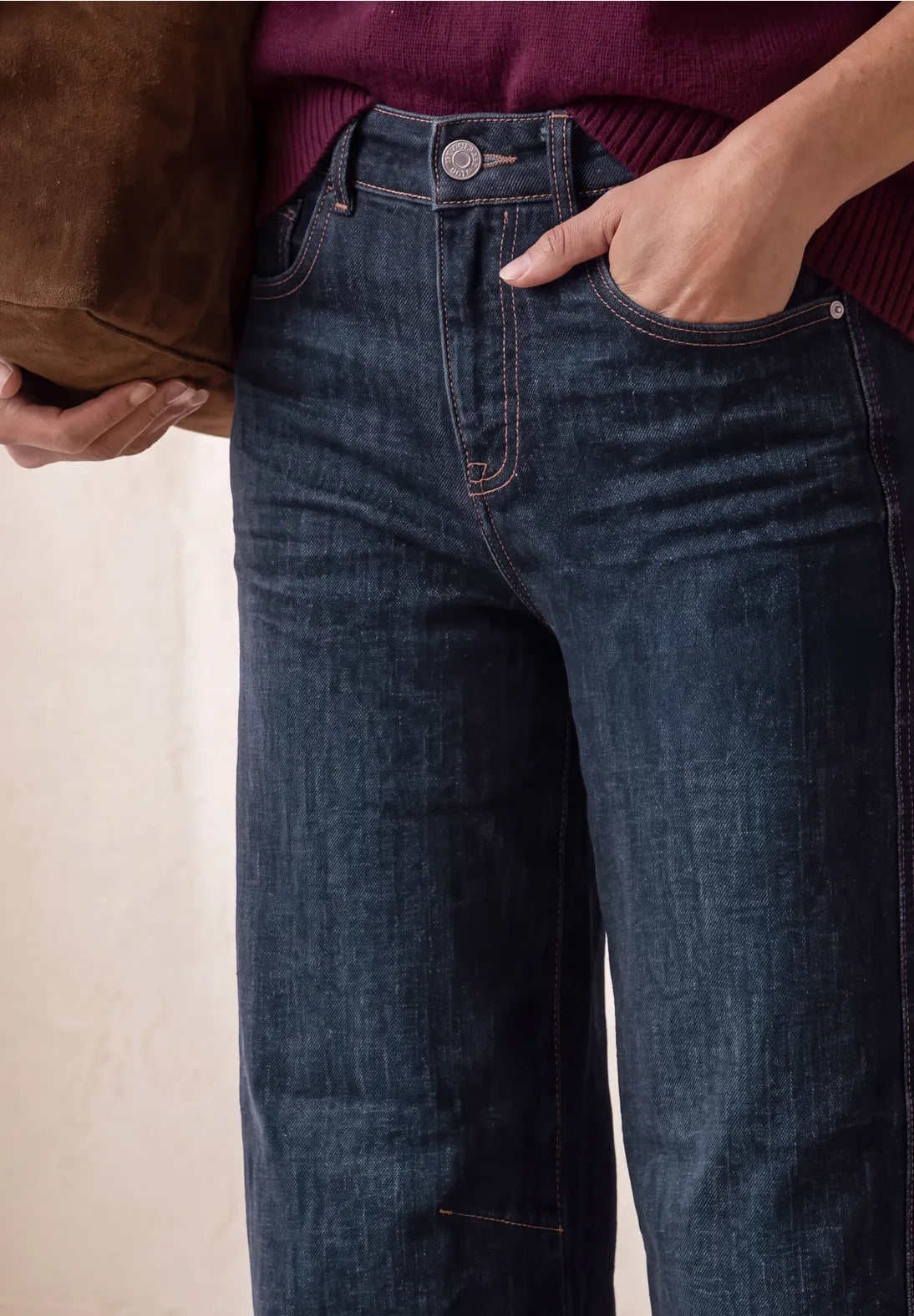 Street One Karlie Barrel Jean - Dark Wash.