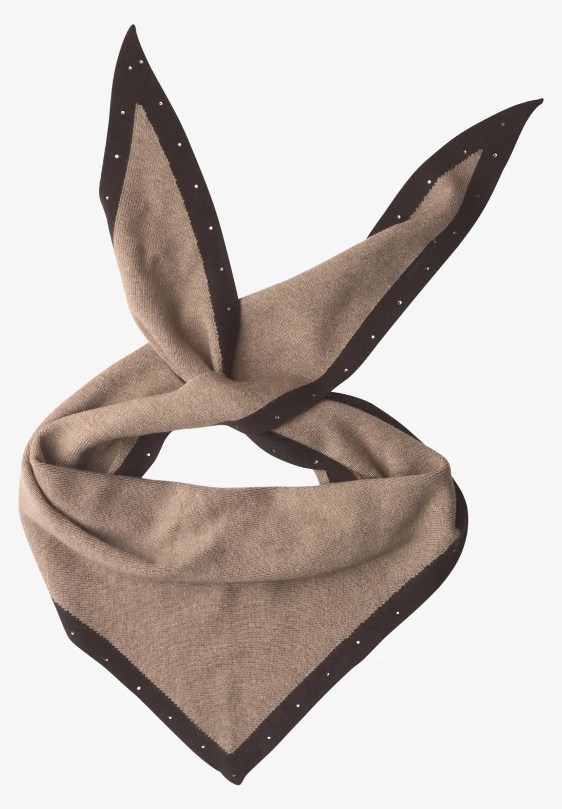 Street One Triangle Scarf - Beige / Brown Mix.