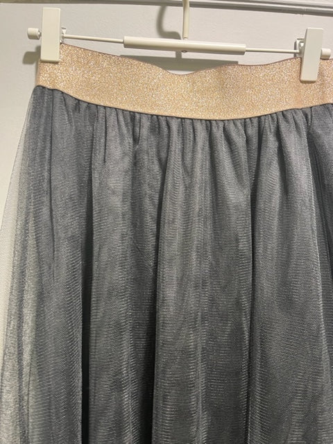 Kyla Black Tulle Skirt with Rose Gold Elasticated Waist