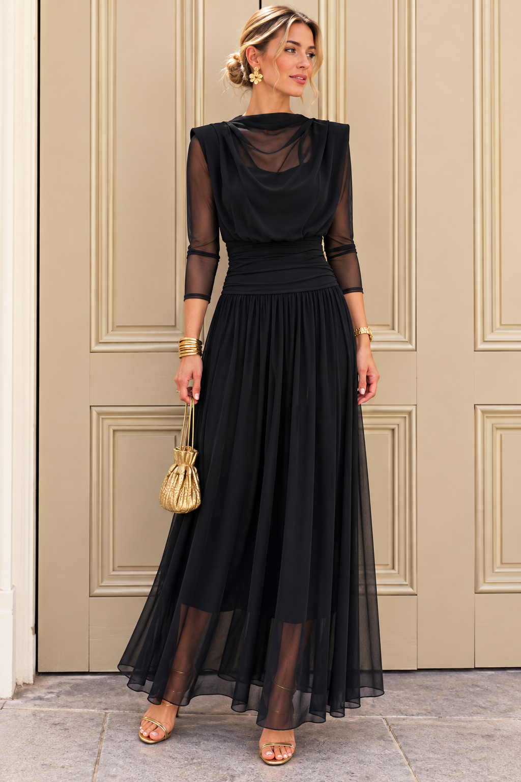 Sophie Tulle Skirt & Top - Black.