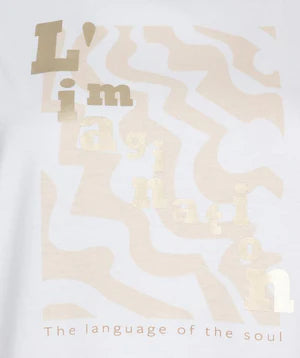 Esqualo T/Shirt Foil Print Beige