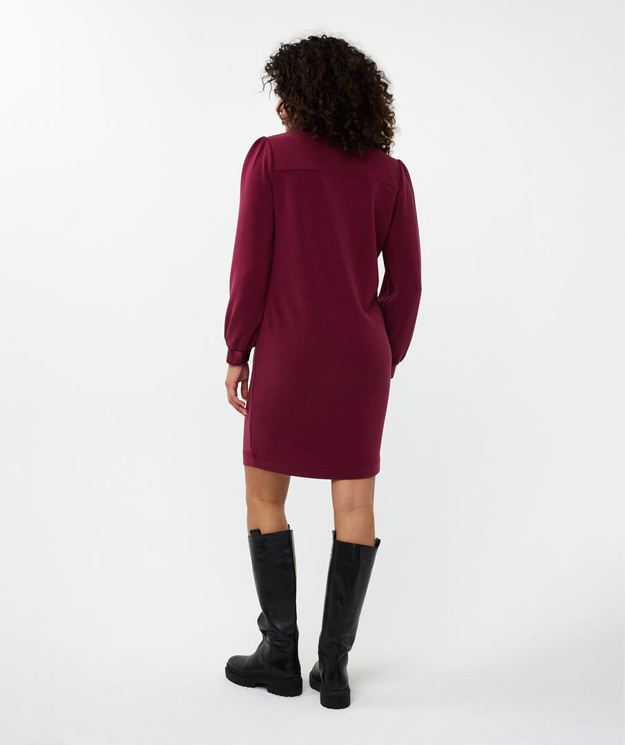 Esqualo Dress Zipped-Wine