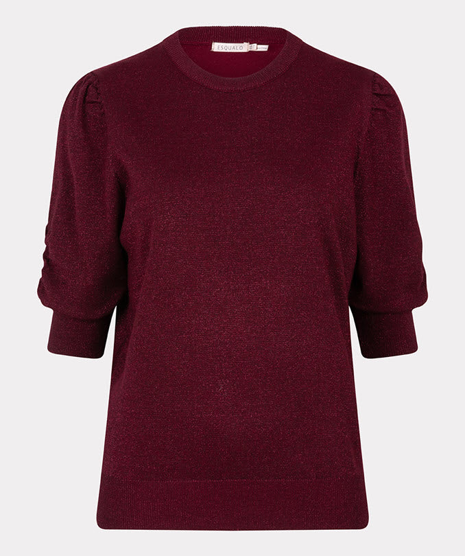 Esqualo Sweater s/s lurex-Wine