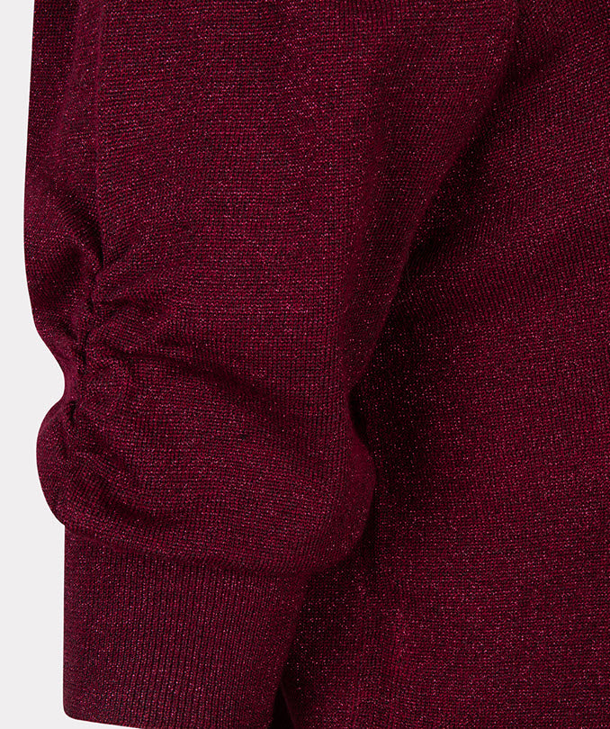 Esqualo Sweater s/s lurex-Wine