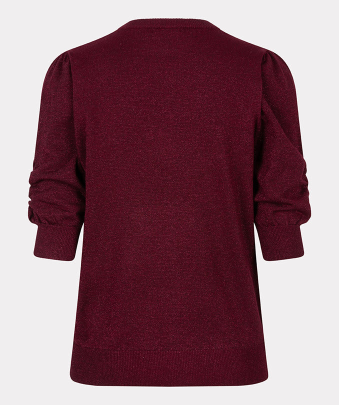 Esqualo Sweater s/s lurex-Wine