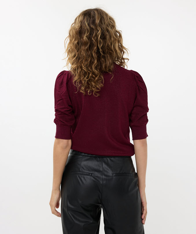 Esqualo Sweater s/s lurex-Wine