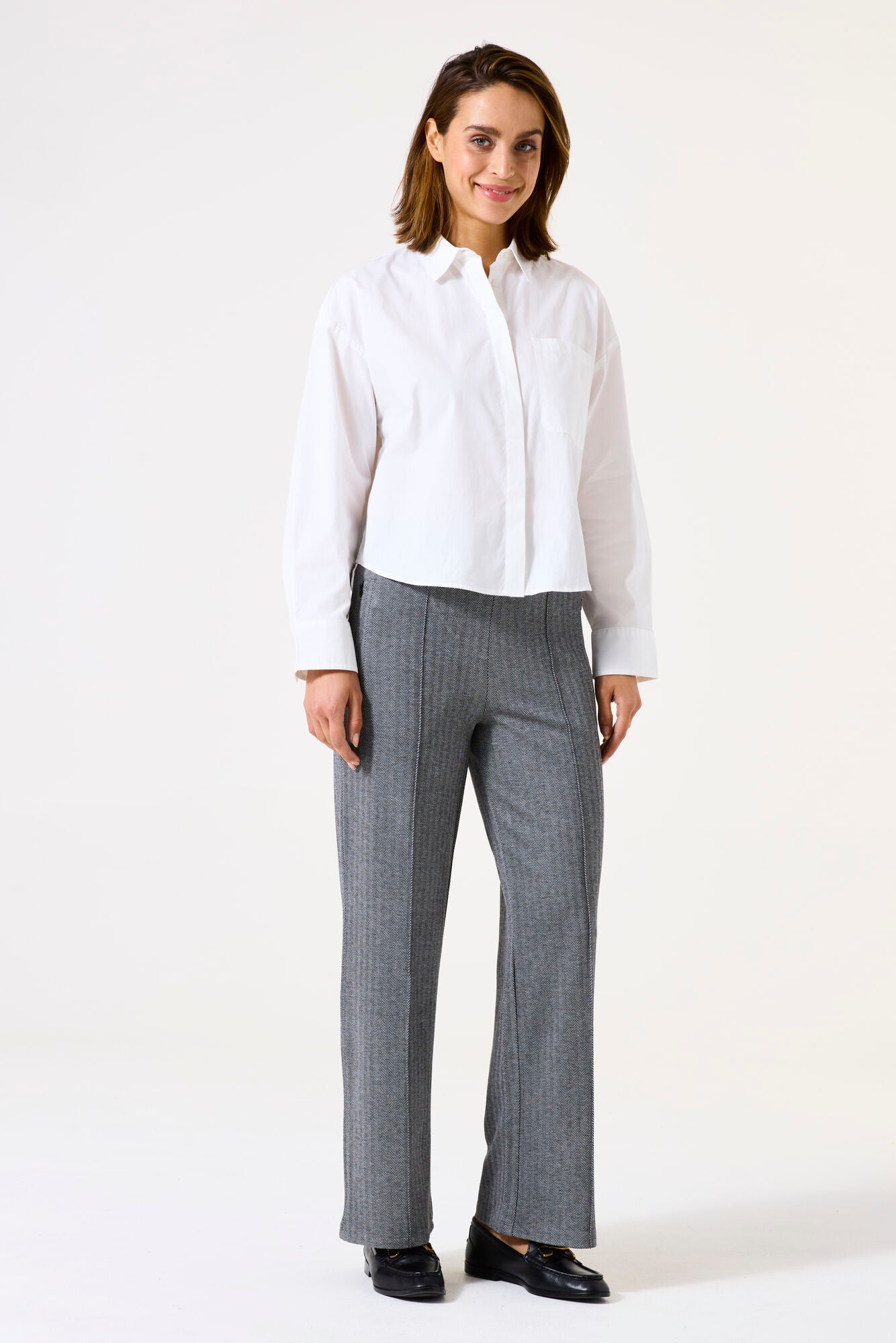 Garcia ladies tweed effect trousers