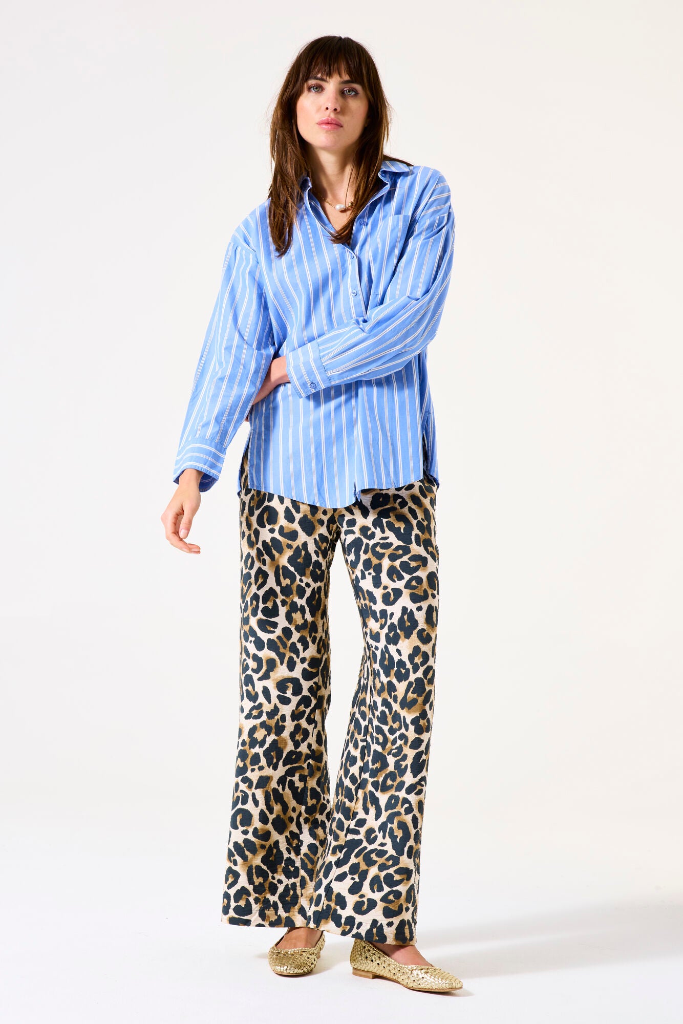 Garcia Leopard Trousers - Elasticated Waist