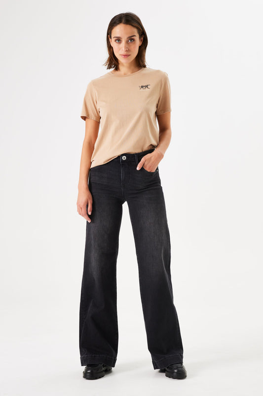 Garcia Celia Wide Wide Jeans Dark Used - Black.