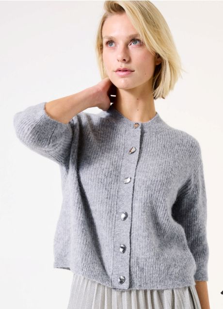 Garcia Ladies Cardigan Mist Heather