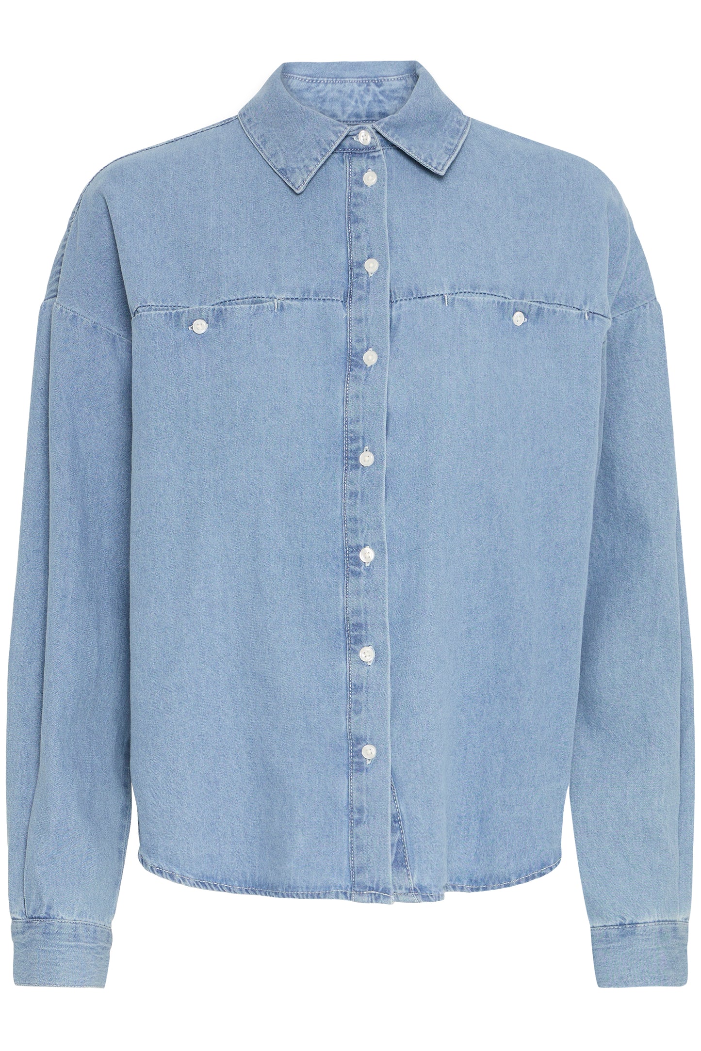 ICHI IHARCHER SH Long Sleeve Denim Shirt