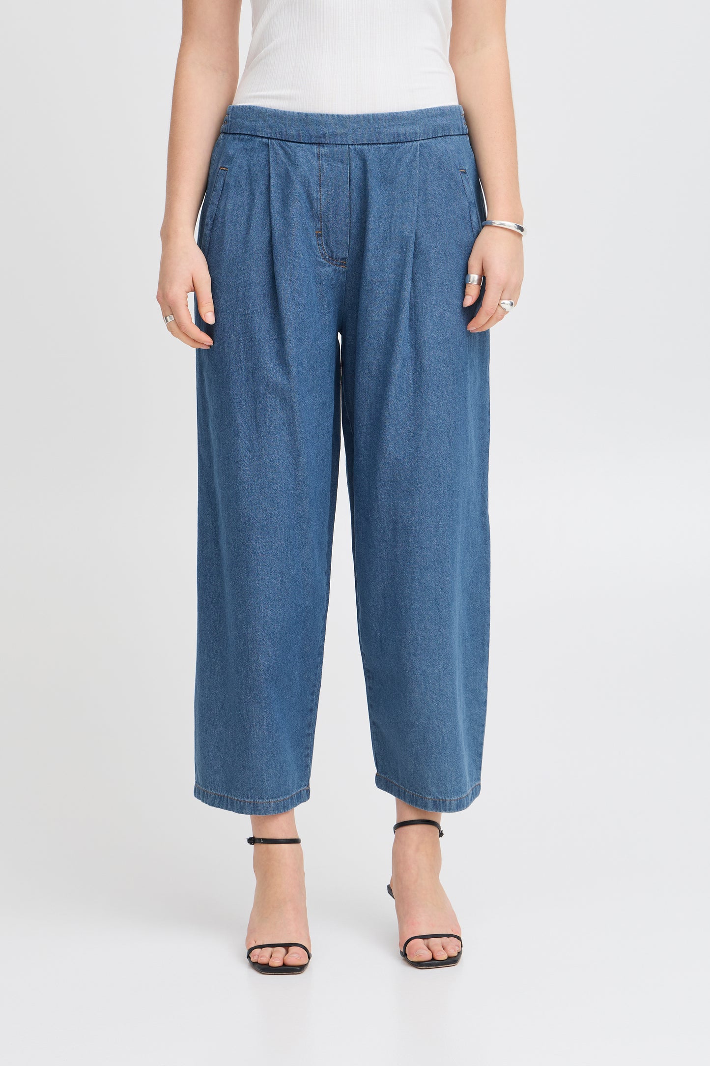 ICHI IHARCHER PA Denim Wide Leg Denim with pockets