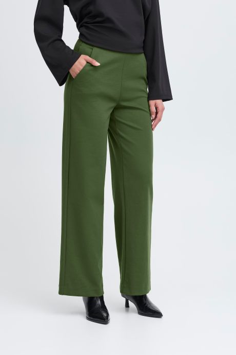 ICHI IHKATE WIDE LEG TROUSERS