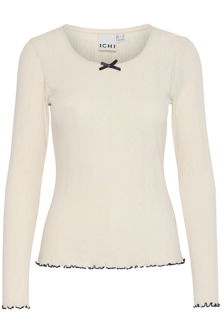 ICHI IHPELLANNA LS Long sleeve top with Bow detail